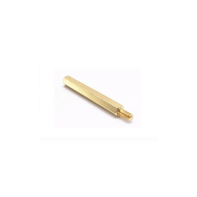 買う ISO9001 の真鍮 CNC は部品の真鍮のスペーサーの電気めっきを回しました online manufacture